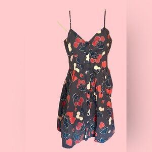 Cooperative Black and Red Mini Dress